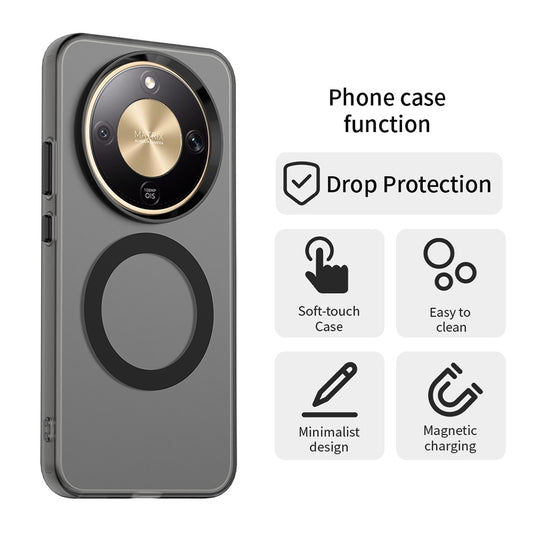 MagSafe hoes voor Honor Magic8 Lite, Techsuit, CandyCase, Zwart