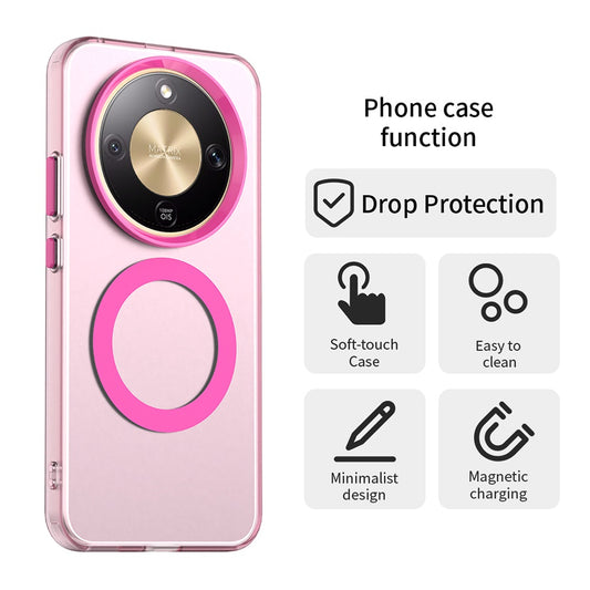 MagSafe hoes voor Honor Magic8 Lite, Techsuit, CandyCase, Roze