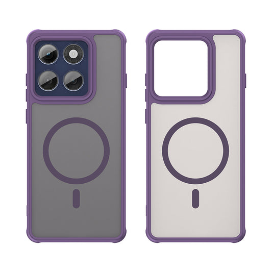 MagSafe-hoes voor Motorola Edge 60 Pro, Techsuit, HaloFrost II (Grote Lensopening), Paars