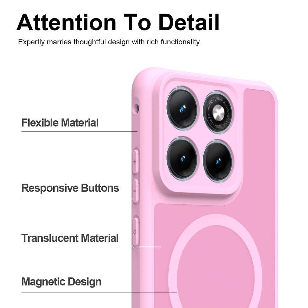 MagSafe-hoes voor Motorola Edge 70 Fusion, Techsuit, HaloFrost II, Roze