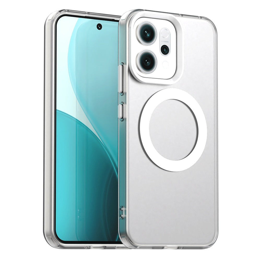 MagSafe hoes voor Oppo Reno14, Techsuit, CandyCase, Wit