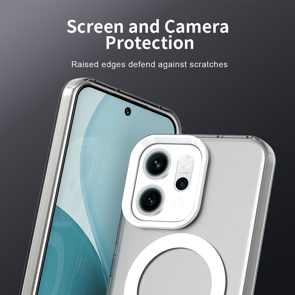 MagSafe hoes voor Oppo Reno14, Techsuit, CandyCase, Wit