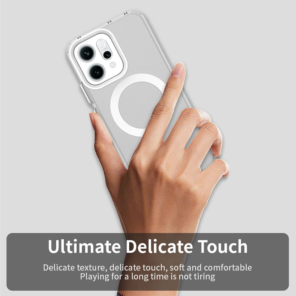 MagSafe hoes voor Oppo Reno14, Techsuit, CandyCase, Wit