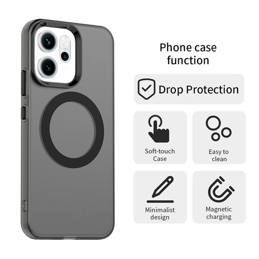 MagSafe-hoesje voor Oppo Reno16 F / Reno16 FS, Techsuit, CandyCase, Zwart