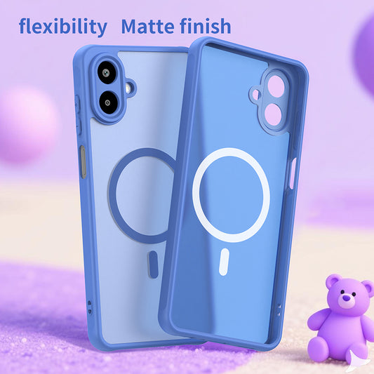 MagSafe hoesje voor Samsung Galaxy A07 4G A075, Techsuit, HaloFrost II, Blauw