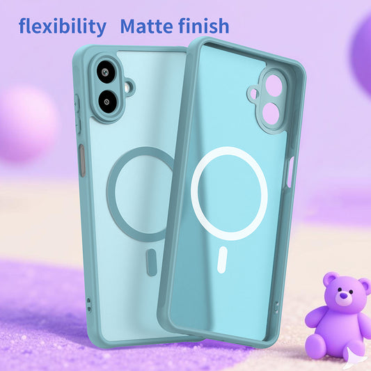 MagSafe hoesje voor Samsung Galaxy A07 4G A075, Techsuit, HaloFrost II, Lichtgroen