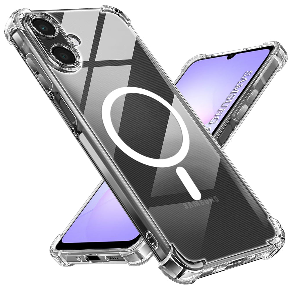 MagSafe hoesje voor Samsung Galaxy A07 4G A075, Techsuit, Schokbestendig, Transparant