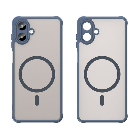 MagSafe-hoesje voor Samsung Galaxy A07 4G A075, Techsuit, HaloFrost II, Marineblauw