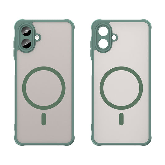 MagSafe-hoesje voor Samsung Galaxy A07 4G A075, Techsuit, HaloFrost II, Groen