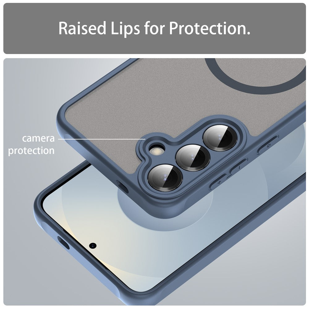 MagSafe-hoesje voor Samsung Galaxy A27 5G, Techsuit, HaloFrost II, Marineblauw