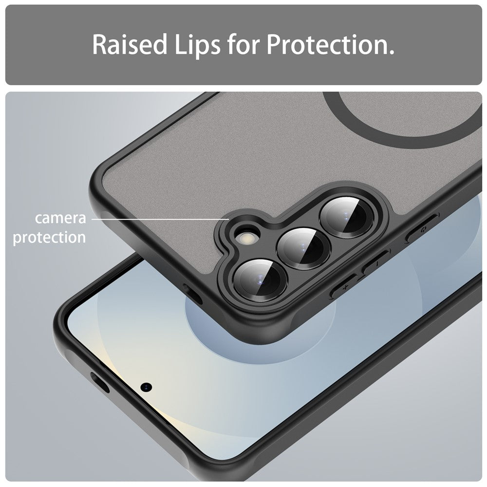 MagSafe-hoesje voor Samsung Galaxy A27 5G, Techsuit, HaloFrost II, Zwart