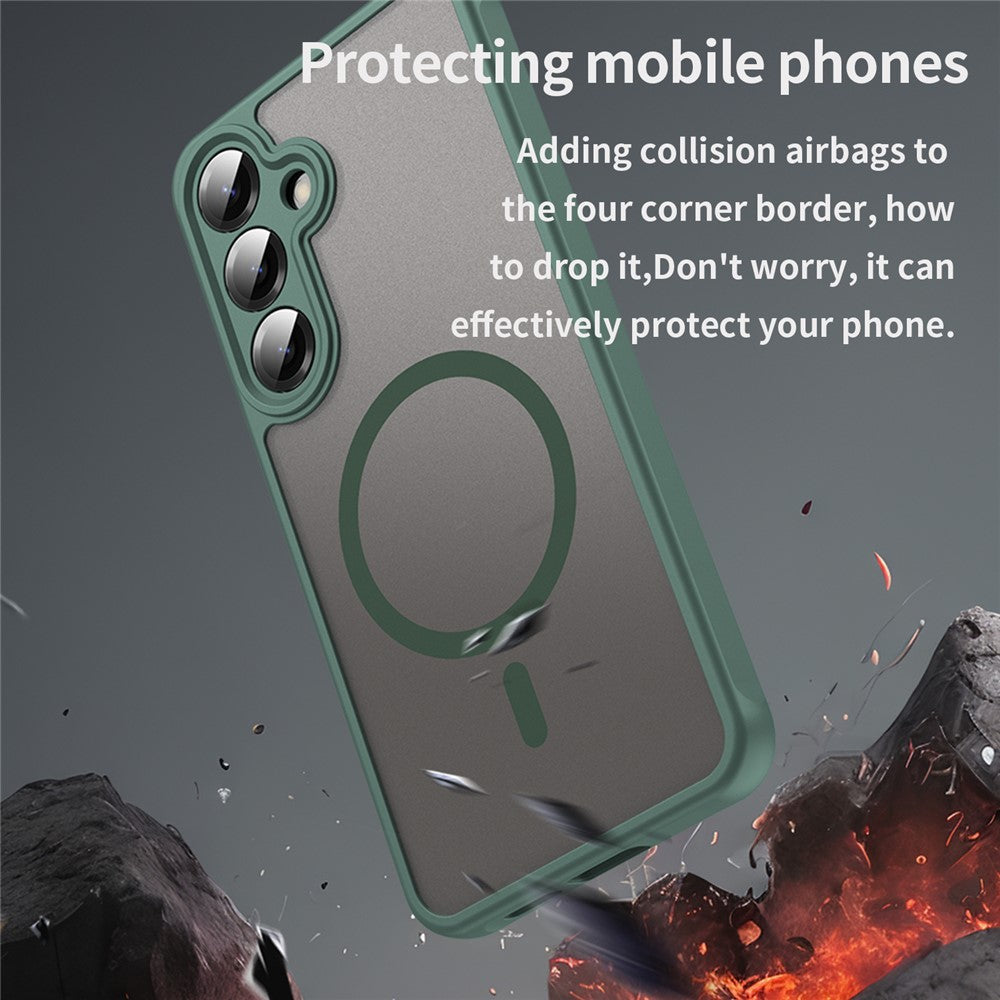 MagSafe-hoesje voor Samsung Galaxy A27 5G, Techsuit, HaloFrost II, Groen