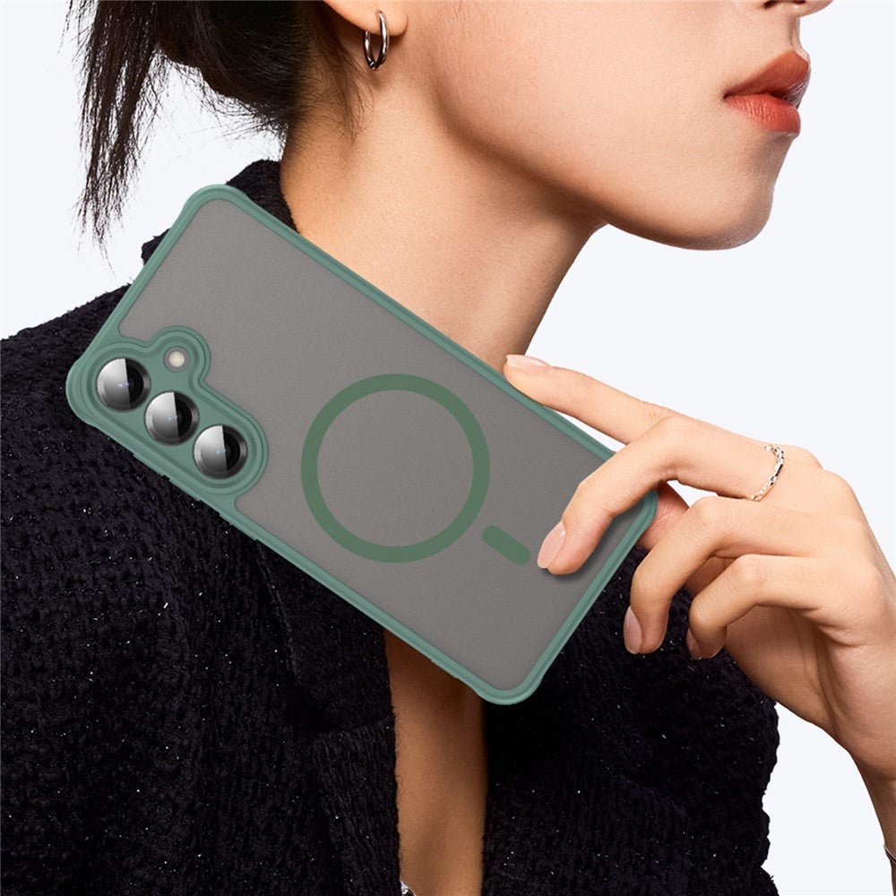 MagSafe-hoesje voor Samsung Galaxy A27 5G, Techsuit, HaloFrost II, Groen