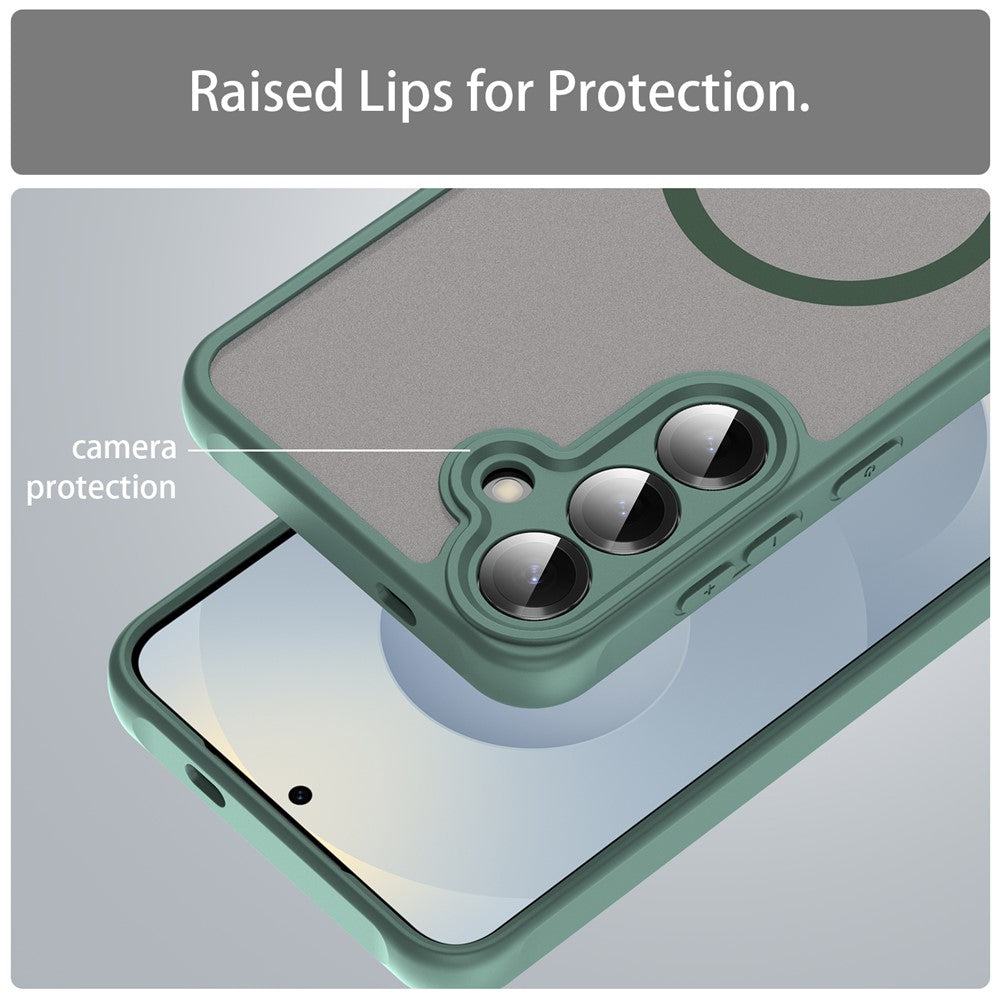 MagSafe-hoesje voor Samsung Galaxy A27 5G, Techsuit, HaloFrost II, Groen