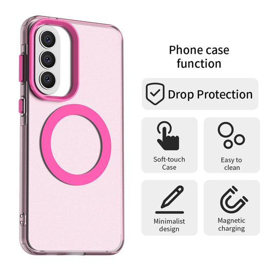 MagSafe Case for Samsung Galaxy A37 5G, Techsuit, CandyCase, Pink