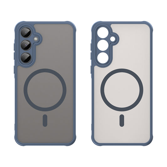 MagSafe-hoesje voor Samsung Galaxy A55 5G A556, Techsuit, HaloFrost II, Marineblauw