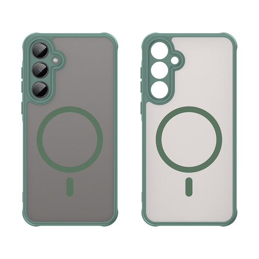 MagSafe-hoesje voor Samsung Galaxy A55 5G A556, Techsuit, HaloFrost II, Groen