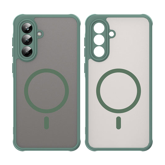 MagSafe-hoes voor Samsung Galaxy A56 A566, Techsuit, HaloFrost II, Groen