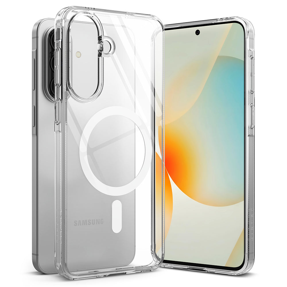 MagSafe hoesje voor Samsung Galaxy A57 5G, Ringke, Fusion, Transparant