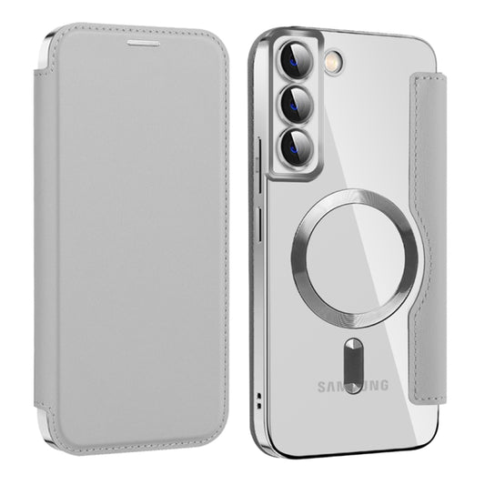 MagSafe-hoes voor Samsung Galaxy S22+ 5G S906, Techsuit, SmartMag Book, Grijs
