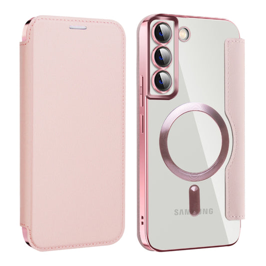 MagSafe-hoes voor Samsung Galaxy S22+ 5G S906, Techsuit, SmartMag Book, Roze