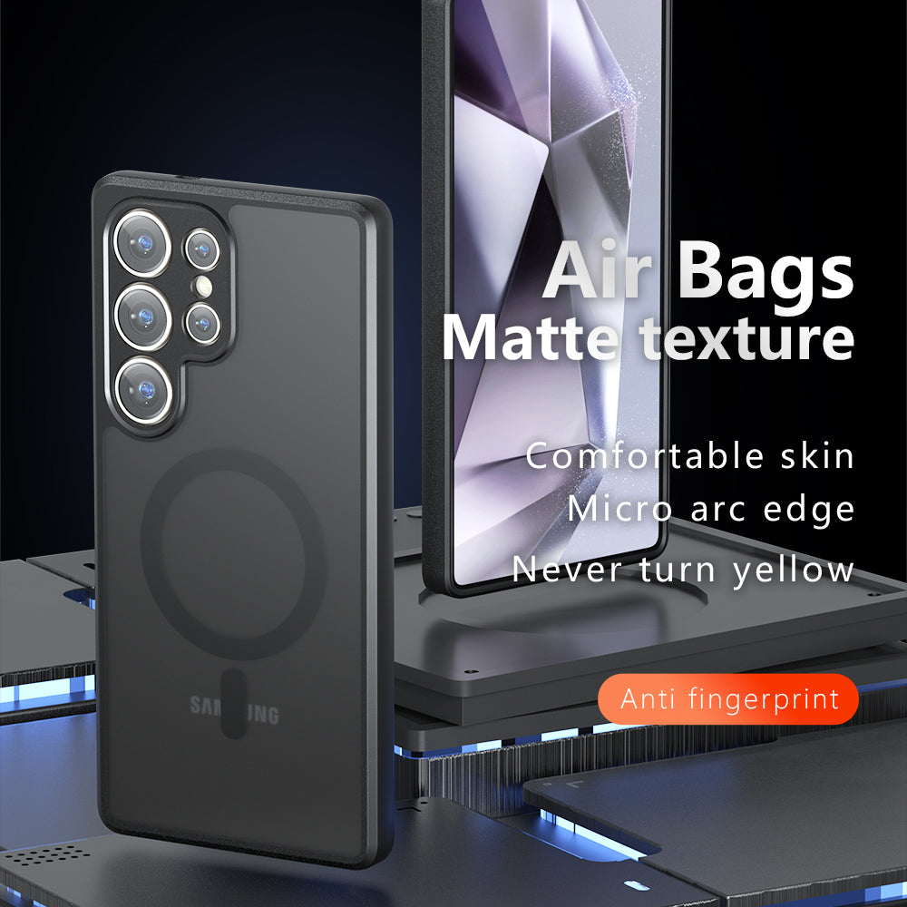MagSafe Case for Samsung Galaxy S24 FE S721, Techsuit, PureFrost, Satin Black