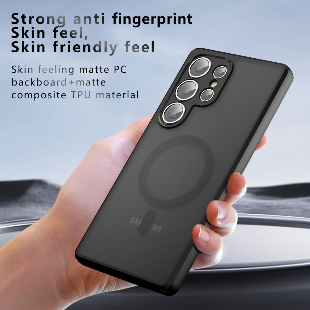 MagSafe Case for Samsung Galaxy S24 FE S721, Techsuit, PureFrost, Satin Black