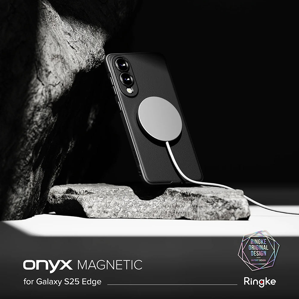 MagSafe-hoesje voor Samsung Galaxy S25 Edge S937, Ringke, Onyx, Zwart