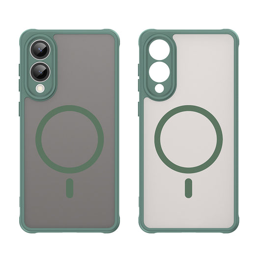 MagSafe-hoes voor Samsung Galaxy S25 Edge S937, Techsuit, HaloFrost II, Groen