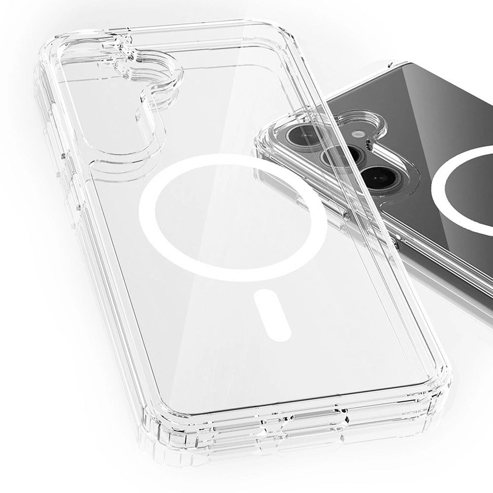 MagSafe hoesje voor Samsung Galaxy S25 FE, 3MK, Armor MagCase, Transparant