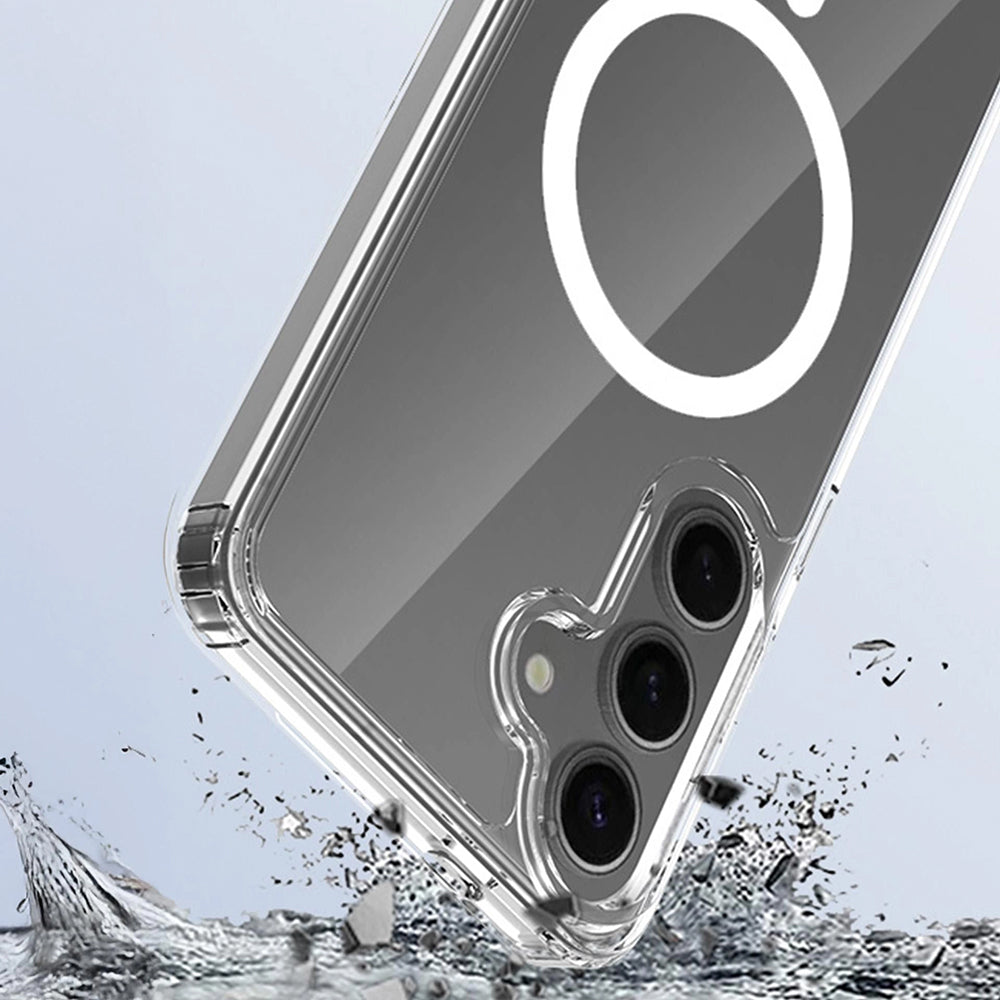 MagSafe hoesje voor Samsung Galaxy S25 FE, 3MK, Armor MagCase, Transparant