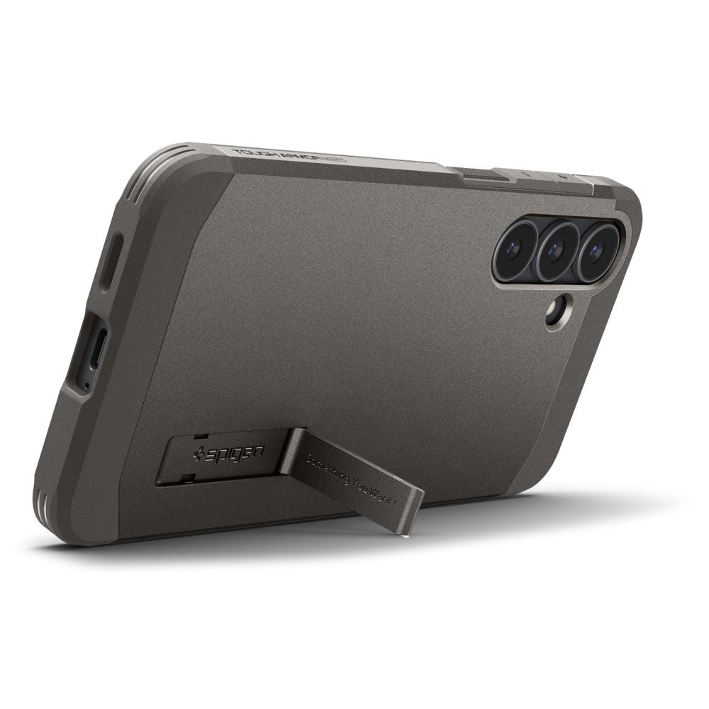 MagSafe hoesje voor Samsung Galaxy S25 FE, Spigen, Tough Armor, Grijs ACS10030