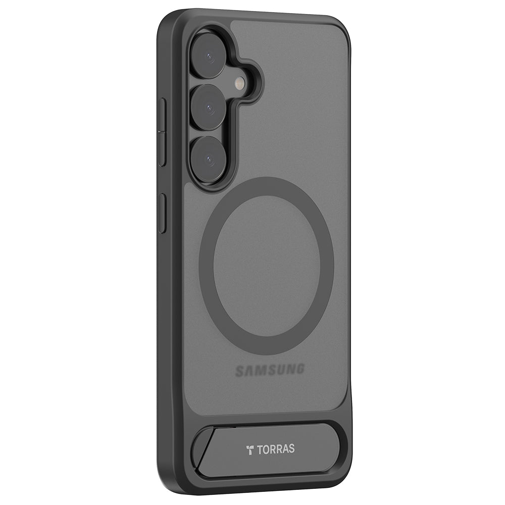 MagSafe Case for Samsung Galaxy S25+ S936, Torras, Pstand, Black