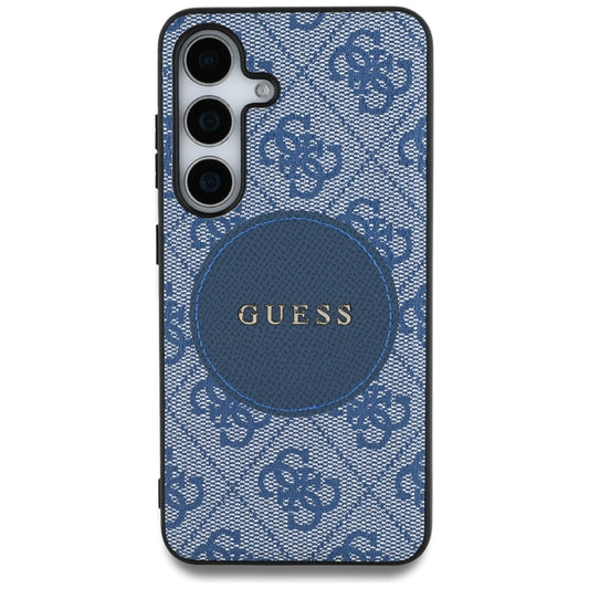 MagSafe hoesje voor Samsung Galaxy S25 S931, Guess, 4G Circle Classic Logo, Blauw