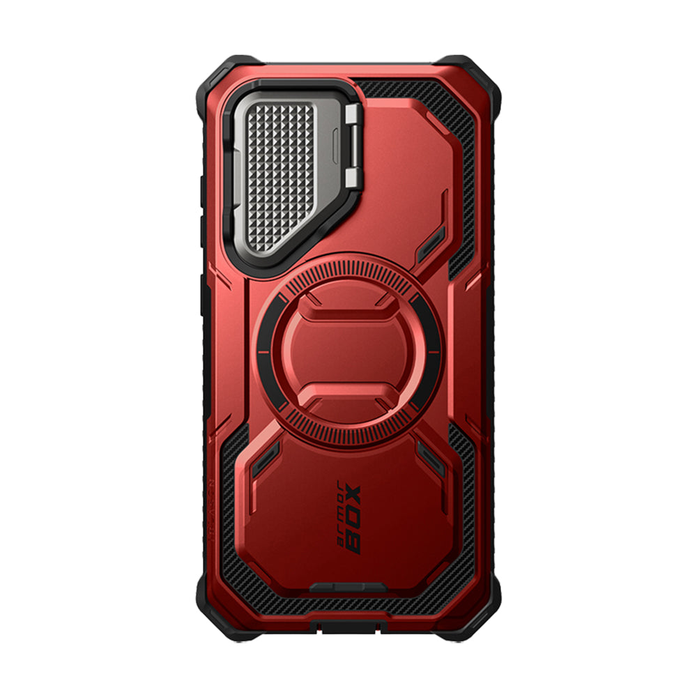 MagSafe hoes voor Samsung Galaxy S25 S931, i-Blason, ArmorBox, Rood