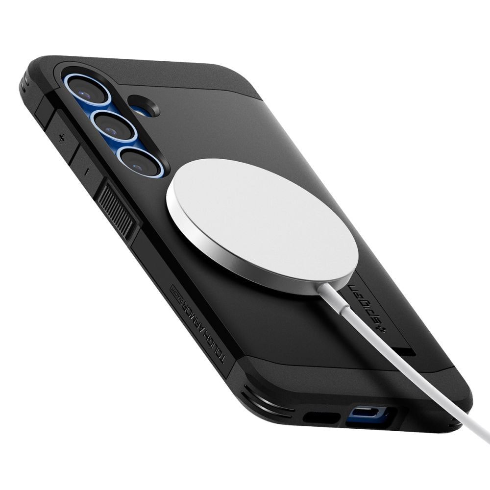 MagSafe-hoes voor Samsung Galaxy S25 S931, Spigen, Tough Armor, Zwart ACS09008