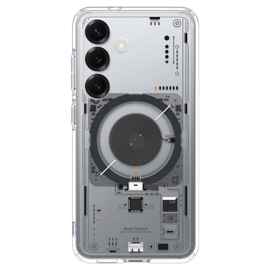 MagSafe hoesje voor Samsung Galaxy S25 S931, Spigen, Ultra Hybrid Neo One, Transparant