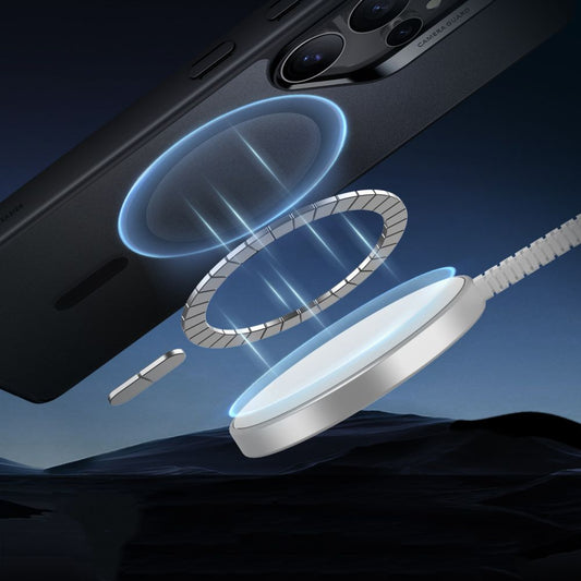 MagSafe hoesje voor Samsung Galaxy S25 Ultra S938, ESR, Classic Hybrid, Satijnzwart