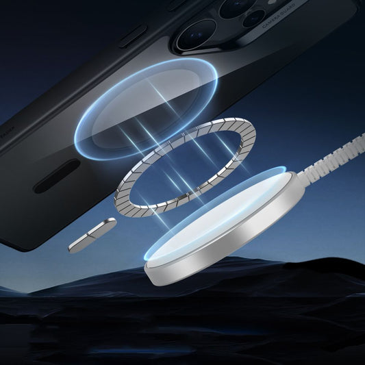 MagSafe hoesje voor Samsung Galaxy S25 Ultra S938, ESR, Classic Hybrid, Zwart Transparant