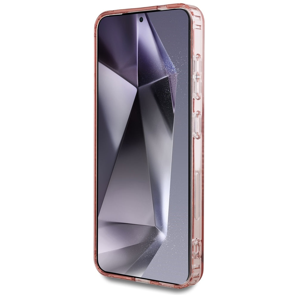 MagSafe hoesje voor Samsung Galaxy S25 S931, Guess, IML Rhinestone, Roze