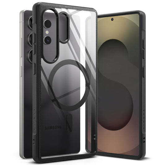 MagSafe hoes voor Samsung Galaxy S25 Ultra S938, Ringke, Fusion Bold, Zwart