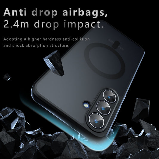 MagSafe-hoes voor Samsung Galaxy S26 FE, Techsuit, PureFrost, Zwart Satijn