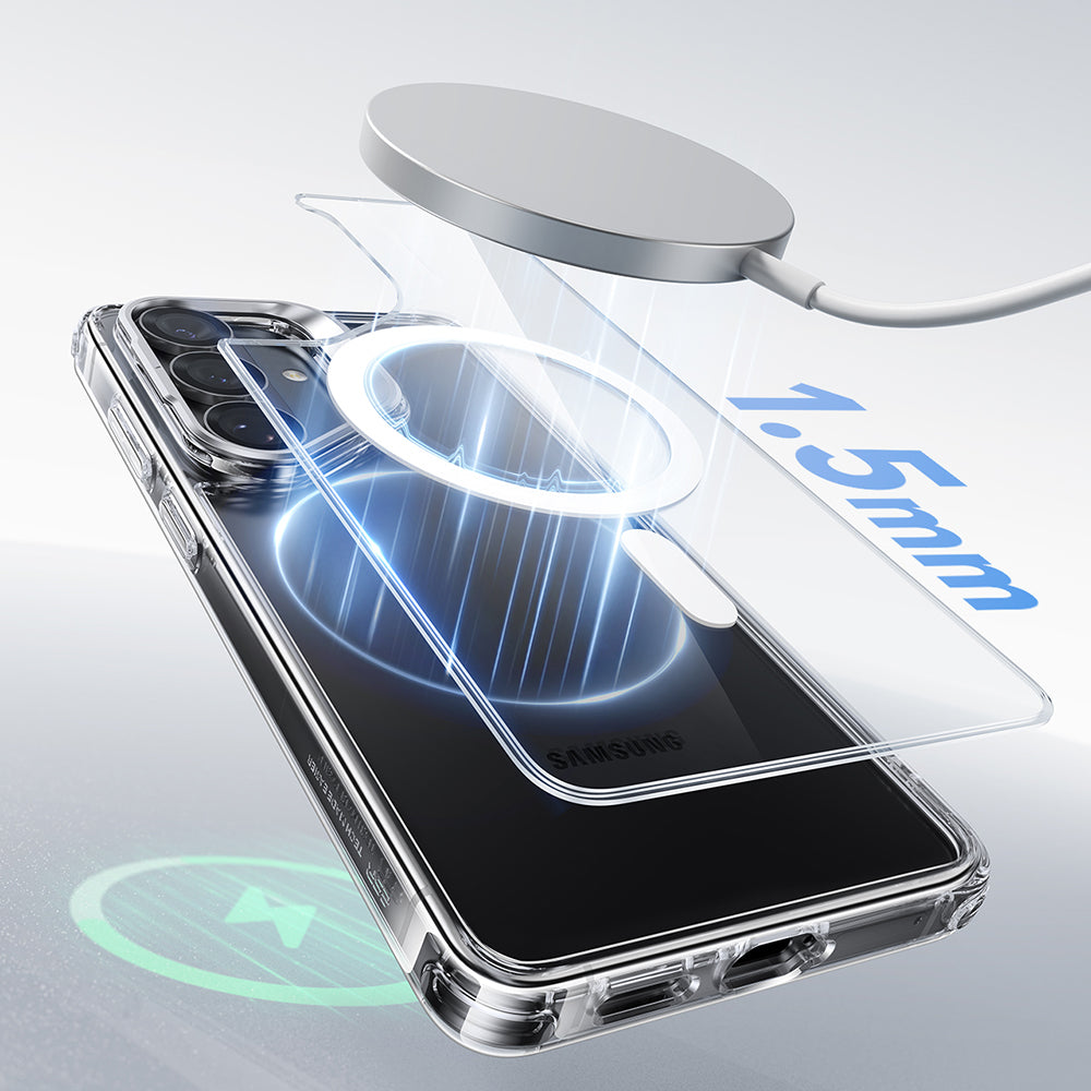 MagSafe hoesje voor Samsung Galaxy S26 Plus S947, ESR, Classic Hybrid Kickstand, Transparant