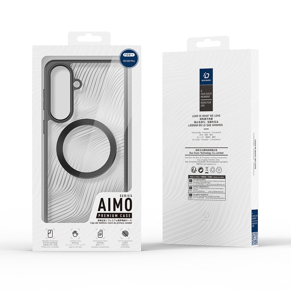 MagSafe-hoesje voor Samsung Galaxy S26 Plus S947, DUX DUCIS, Aimo, Zwart