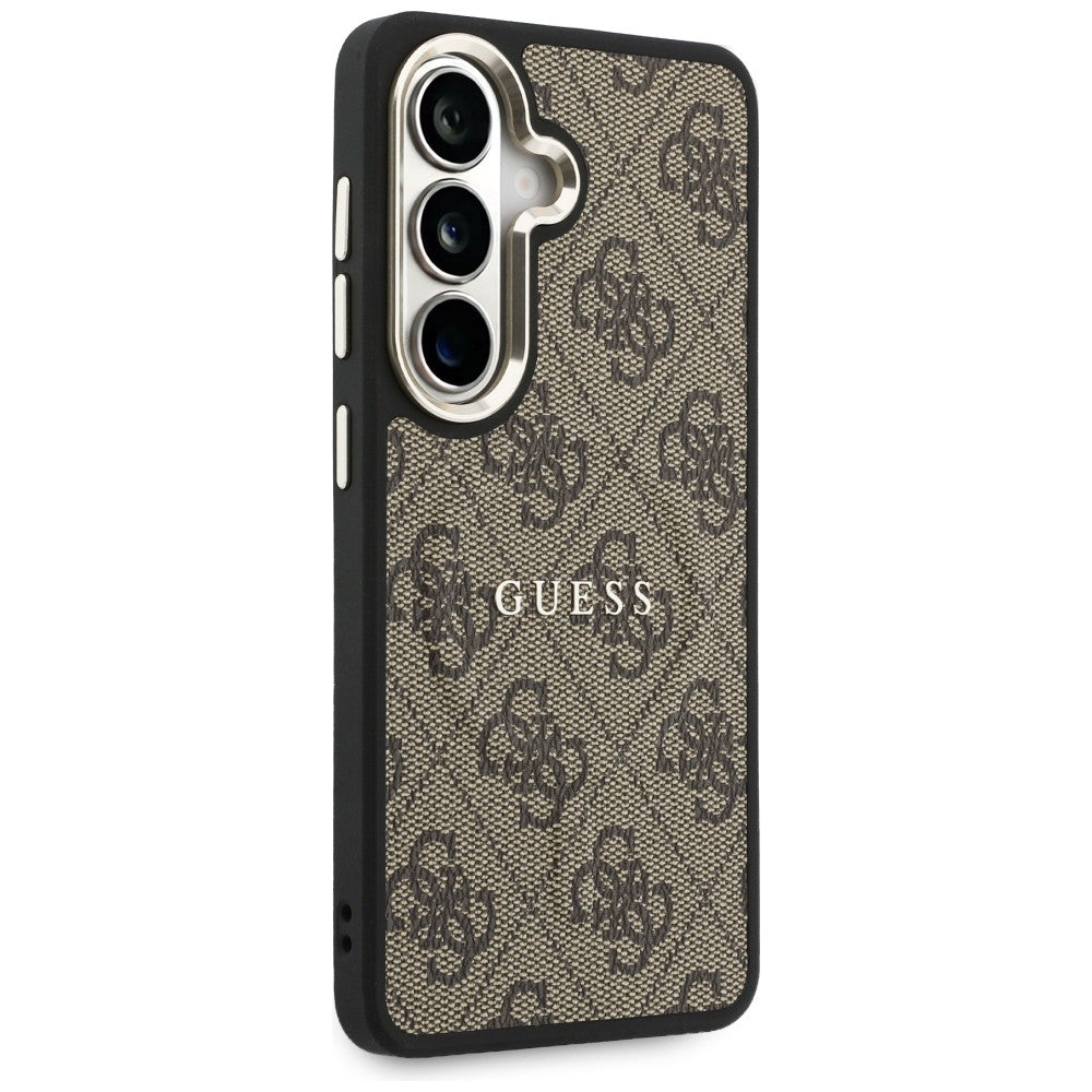 MagSafe hoesje voor Samsung Galaxy S26 Plus S947, Guess, 4G Embossed Ring, Bruin