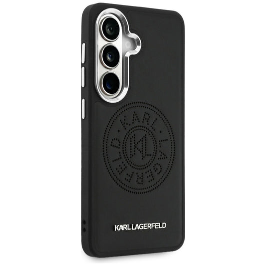 MagSafe-hoesje voor Samsung Galaxy S26 Plus S947, Karl Lagerfeld, Karl Round Point Logo, Zwart