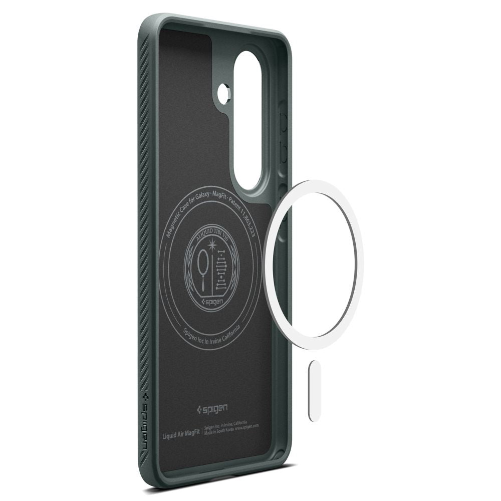 MagSafe hoesje voor Samsung Galaxy S26 Plus S947, Spigen, Liquid Air, Groen ACS10706