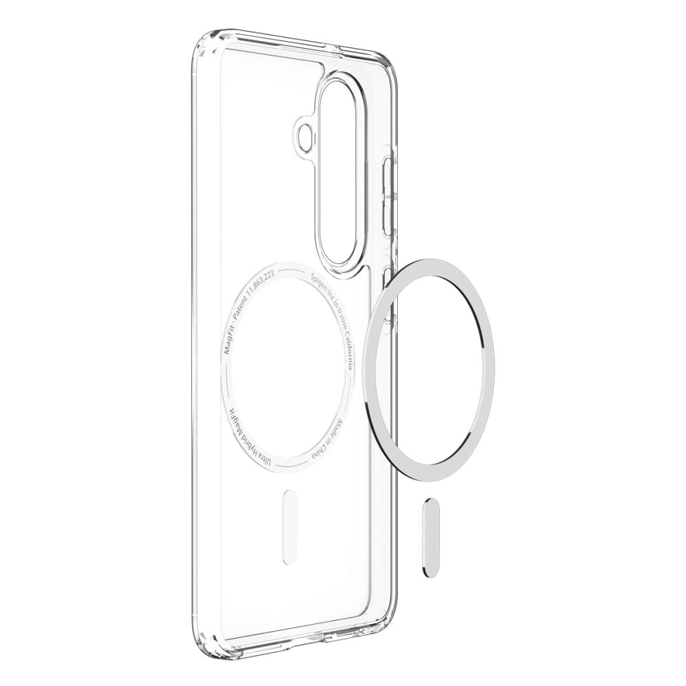 MagSafe hoesje voor Samsung Galaxy S26 Plus S947, Spigen, Ultra Hybrid, Transparant Wit ACS10709