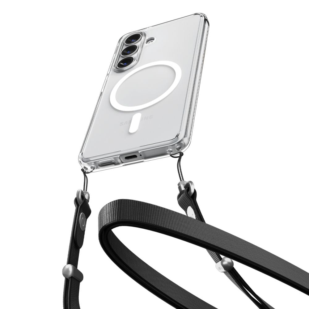 MagSafe hoesje voor Samsung Galaxy S26 Plus S947, Spigen, Ultra Hybrid, Transparant Wit ACS10709