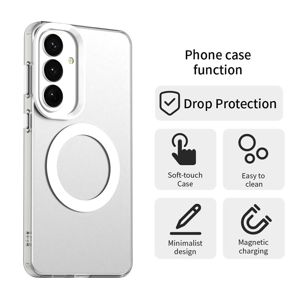 MagSafe hoesje voor Samsung Galaxy S26 Plus, Techsuit, CandyCase, Wit